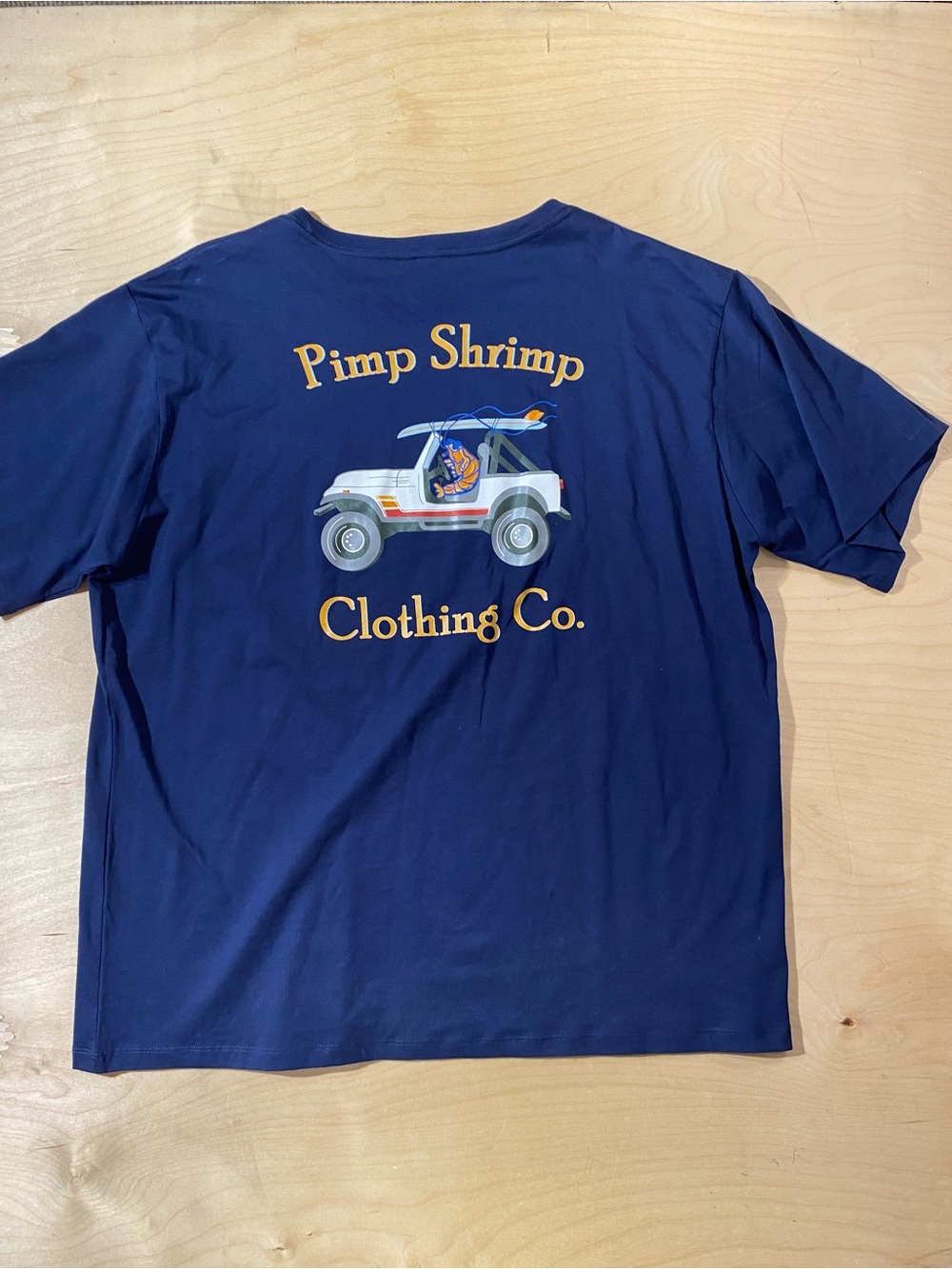 Pimp Shrimp Clothing Co. Navy Pocket Tee XXL (RI) - Picture 8 of 8